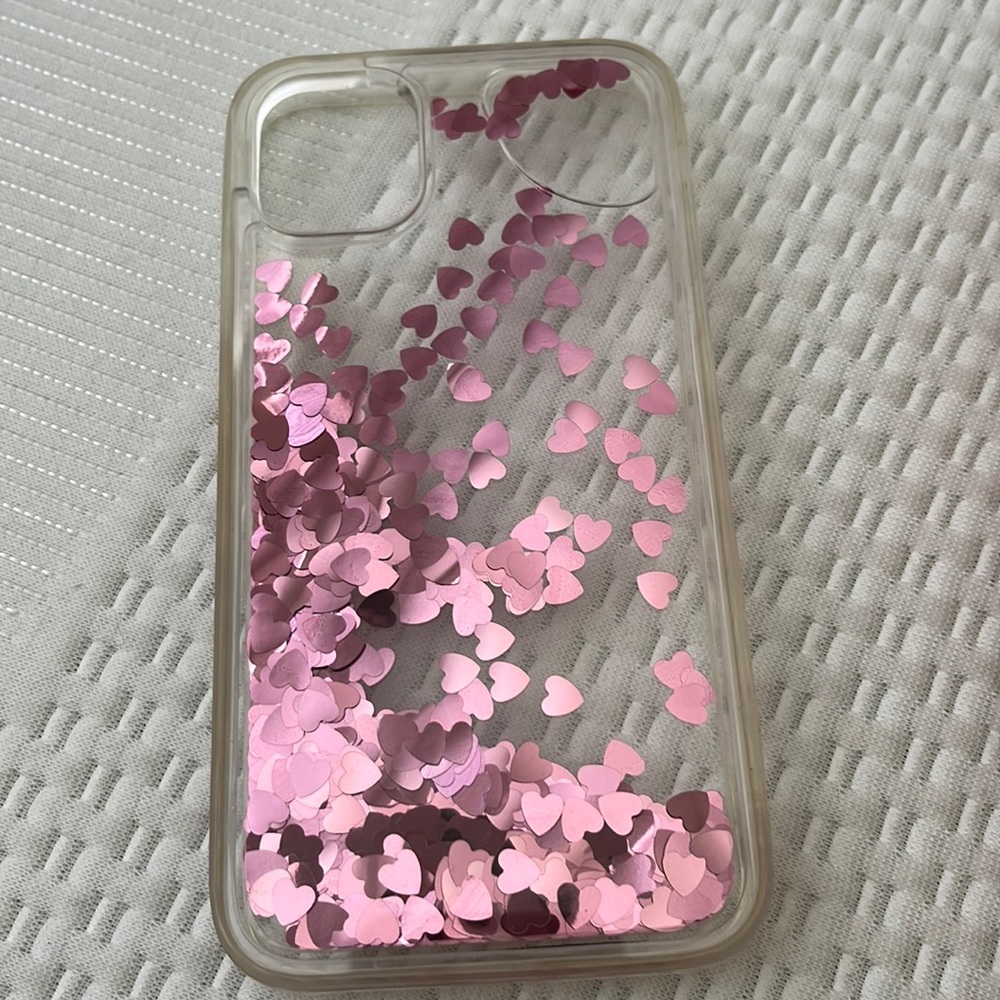 iPhone 11 case pink heart shade